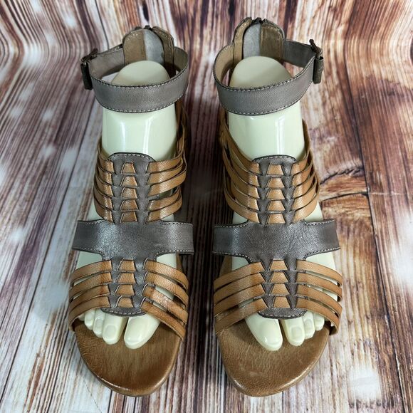 NEW Roan By Bedstu SCARLETTY Womens Size 8 Brown Leather Gladiator Sandals Shoes - Picture 3 of 10